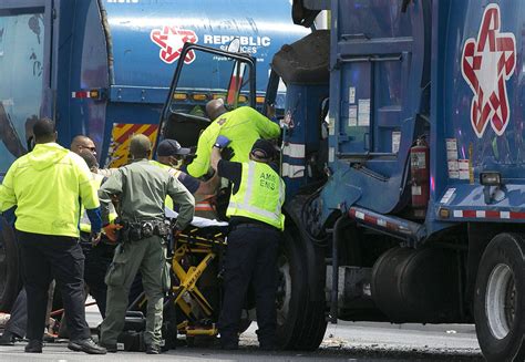 Garbage Trucks Collide In North Las Vegas Valley Injuring 1 Las