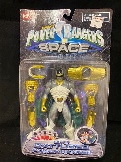 Sabans Power Rangers In Space Silver Battlized Power Ranger Action