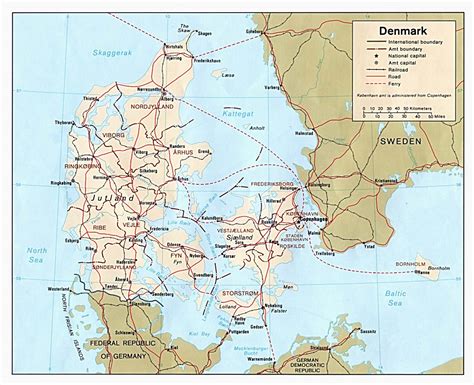 Maps Of Denmark Detailed Map Of Denmark In English Tourist Map Of