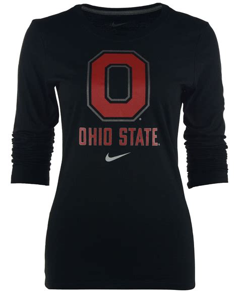 Nike Womens Long Sleeve Ohio State Buckeyes Logo T Shirt And Reviews