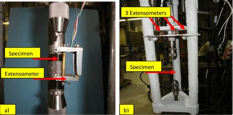 A Tensile Test Setup For Testing Nb 3 Sn Strands With The Extensometer