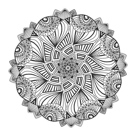 Mandala Geometrique Abstrait 1 Mandalas Avec Motifs Géométriques