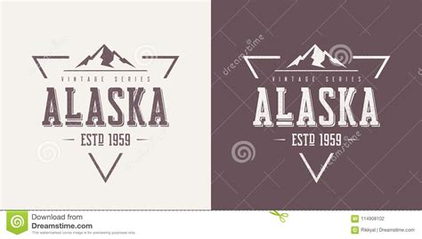 Alaska State Textured Vintage Vector T Shirt And Apparel Design