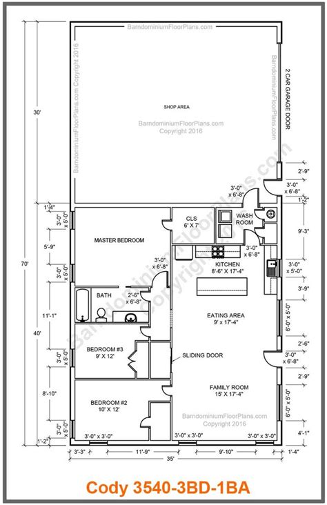 3 Bedroom Shop House Plans Lovely Barndominium Floor Plans House