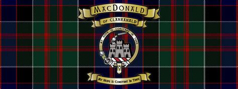 Macdonald Clan Tartan Original Metal Sign Company