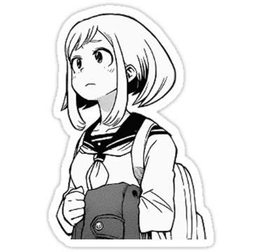 Aesthetics barcode transparent background png clipart pngguru. Bnha Uraraka sticker Sticker by solidmega | Anime stickers ...