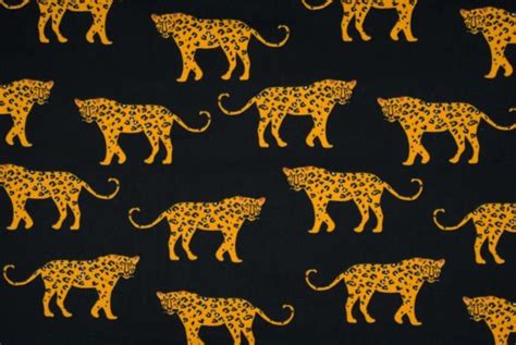 Leopard Print Cotton Spandex Jersey Knit Animal Print Fabric