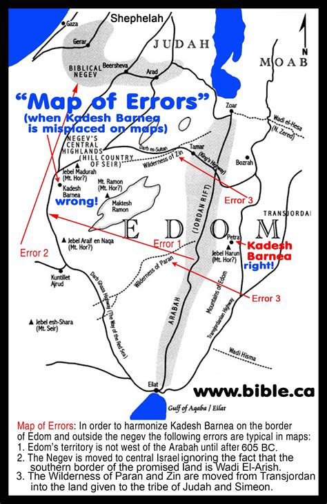 The Historical Transjordan Territory Of The Edomites In The Bible