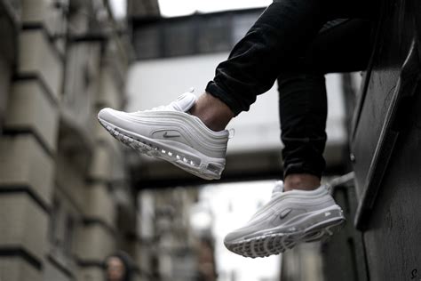 Take An On Foot Look At The Nike Air Max 97 Triple White The Sole Supplier