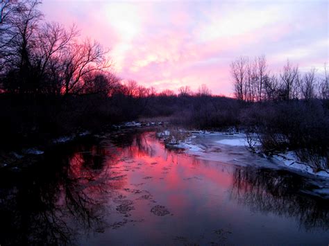 A February Sunrise On The Muskegon River Mostly Muskegon