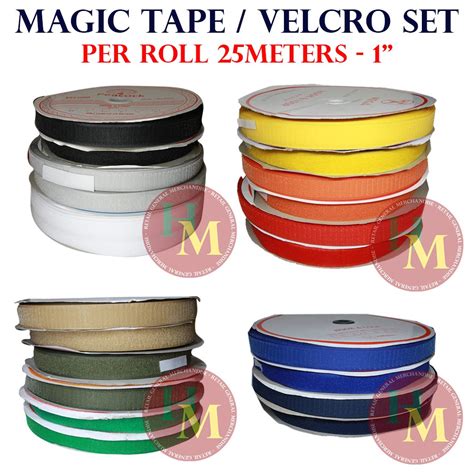 Velcro Magic Tape Set Male And Female Loop Hook Multiple Colors