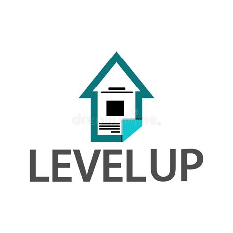 Level Up Stock Logo Vector Abstract House Logo Stock Vector