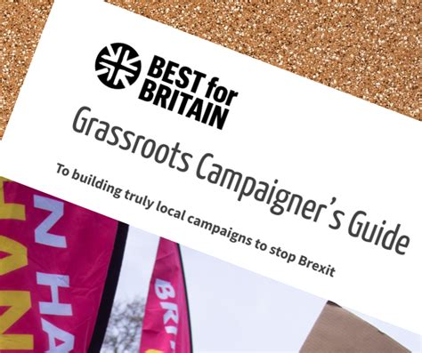 Grassroots Guide To Local Campaigning Best For Britain