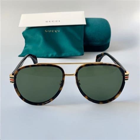 Gucci Sunglasses Gg0447s 004 Havanagreen Gucci Sunglasses