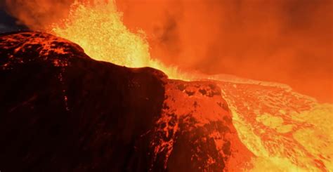 Stunning Flyby Drone Footage Of An Active Volcano Borninspace