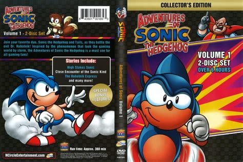 The Adventures Of Sonic The Hedgehog Volume 1 1993 R1 Dvd Cover