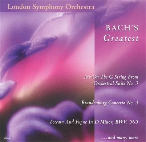 London Symphony Orchestra Bachs Greatest 1998 Cd Discogs