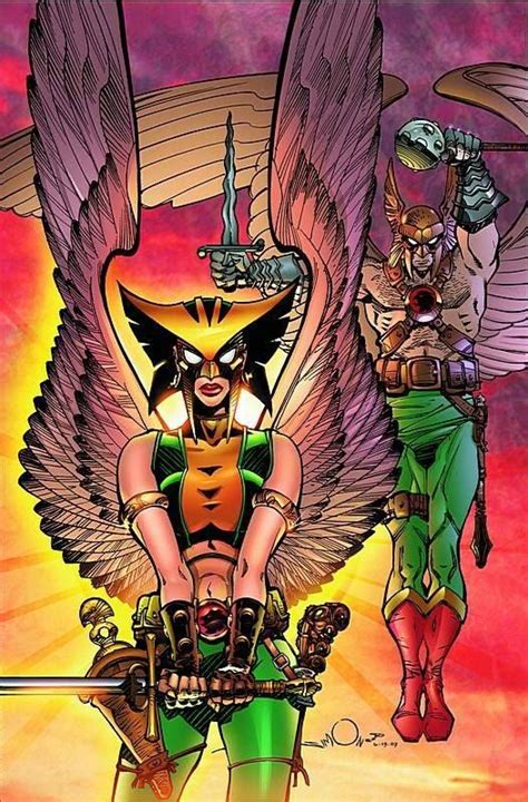 Hawkgirl And Hawkman Art By Walt Simonson Hawkgirl Dc Comics Art Dc