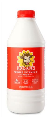 Borden Whole Vitamin D Milk 1 Qt Frys Food Stores