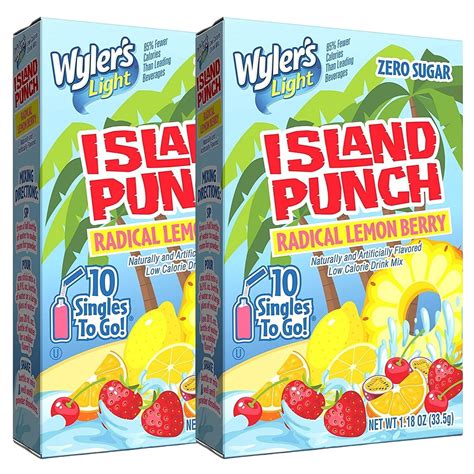 Buy Ns Wylers Light Island Punch Radical Lemon Berry Singles To Go