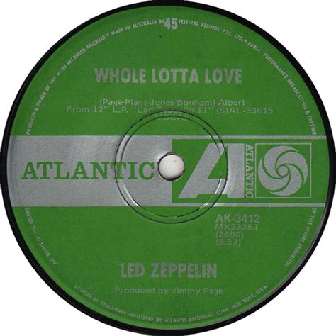 Led Zeppelin Whole Lotta Love 1969 Vinyl Discogs