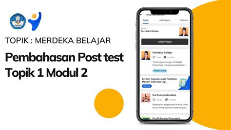 Kunci Jawaban Post Test Pelatihan Mandiri Topik 1 Merdeka Mengajar