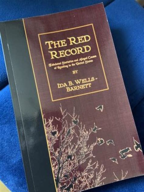 History Book The Red Record By Ida B Wells Tabulated Statistics And