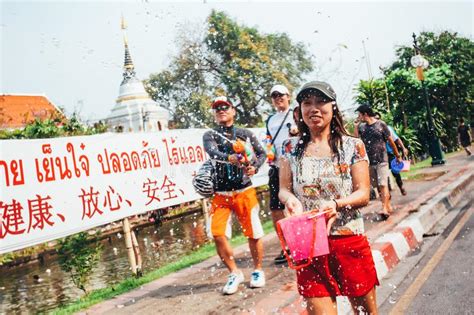 Chiang Mai Thailand April 13 2013 People And Tourists Join So Editorial Photography Image