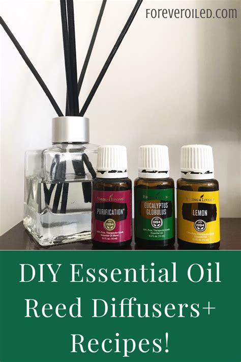How to use reed diffuser with essential oils. DIY Essential Oil Reed Diffusers + Recipes!