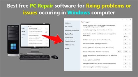 Best Free Pc Repair Software For Fixing Problems Or Issues Occuring In