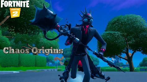 New Chaos Origins Skin Gameplay Fortnite Crew Pack The First