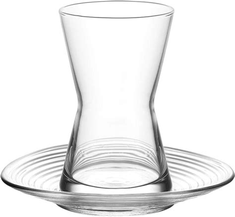 LAV 12 Pcs Tea Glasses Luxury Design Turkish Tea Glass Cay Bardagi Set