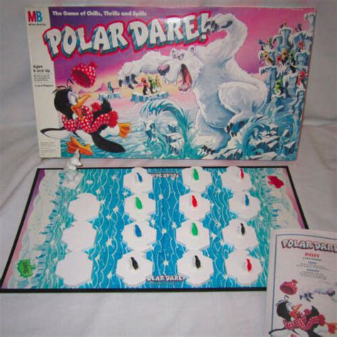 Incomplete Vintage 1991 Polar Dare Board Game Missing 1 Ice Float