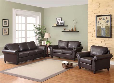 Nice curtains for living room with brown furniture. Homelegance Levan Sofa Set - Dark Brown Bi-Cast | Brown ...