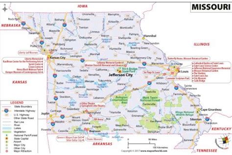 Buy Map Missouri Map In Raster And Vector File Format