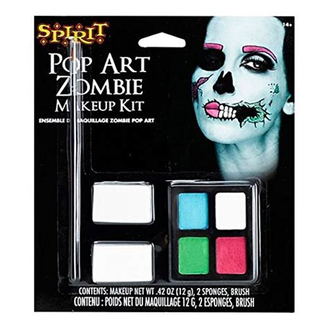 Fancy Face Paint Color Halloween Pop Art Zombie Makeup Kit