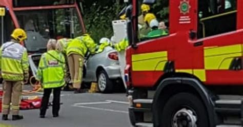 Three In Hospital After Stoke On Trent Bus Crash Stoke On Trent Live