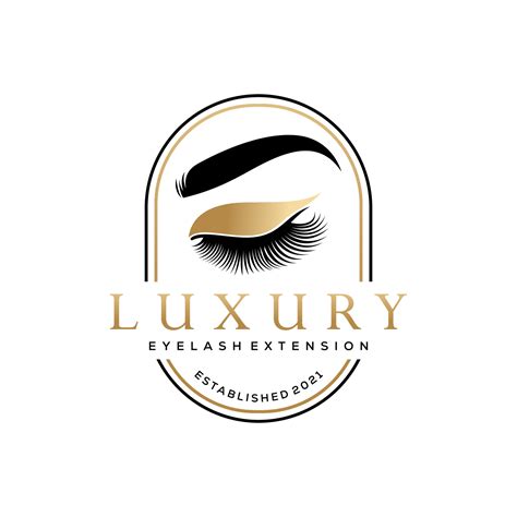 Luxury Beauty Eye Lashes Logo Vector Template 6735519 Vector Art At Vecteezy