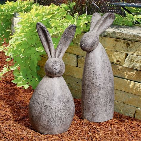 Big Burly Rabbit Oliver The Bunny Statue Bunny Statue Garden Statues