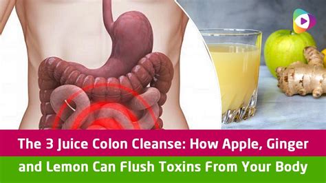 The 3 Juice Colon Cleanse How Apple Ginger And Lemon Can Flush Toxins
