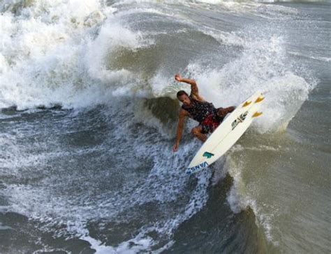 Hurricane Surfing Picture Hurricane Irene Surfers Take Advantage Of Huge Waves Abc News