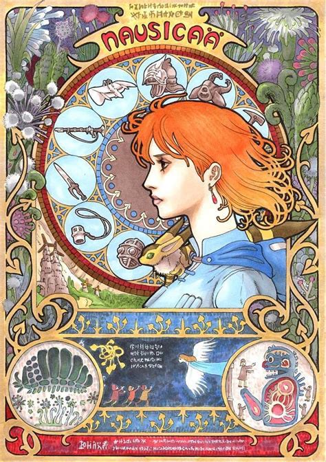 Studio Ghibli Characters Reimagined In The Style Of Art Nouveau Artist