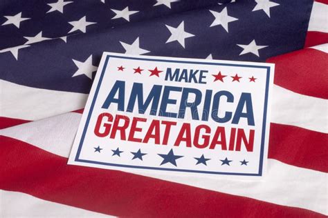 American Flag Make America Great Again Stock Image Image Of