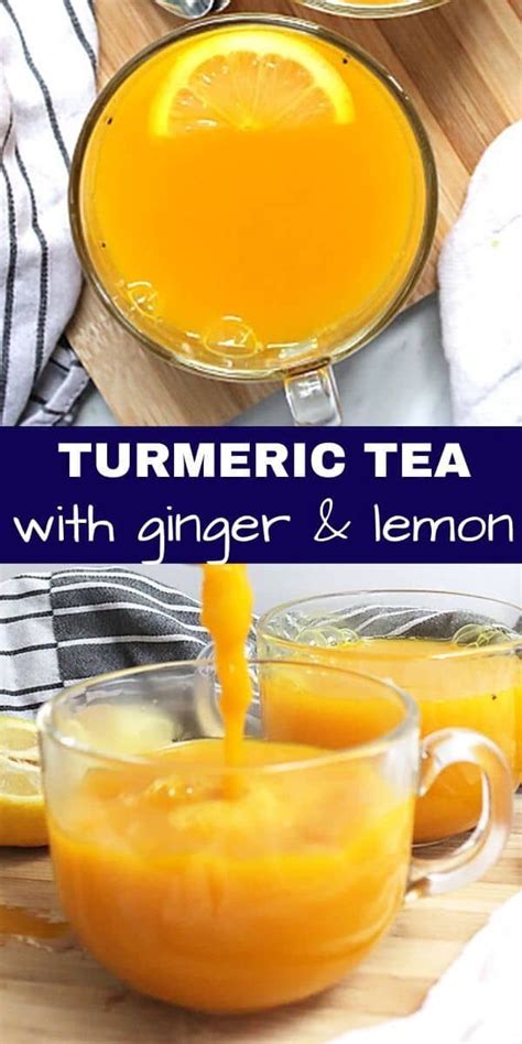 Ginger Turmeric Lemon Tea This Easy Turmeric Tea Recipe Is Made With