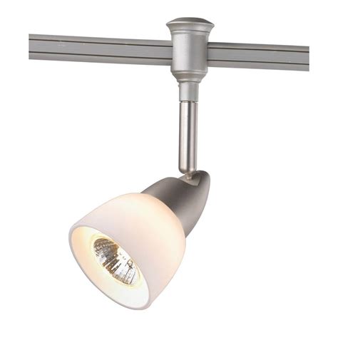 Commercial Electric 1 Light Brushed Nickel Flexible Track Lighting Head