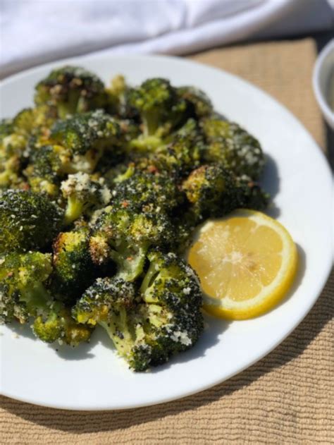 Oven Roasted Broccoli With Lemon And Parmesan Curbing Carbs