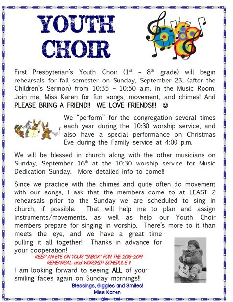 Join Our Youth Choir First Presbyterian Church Of Littleton