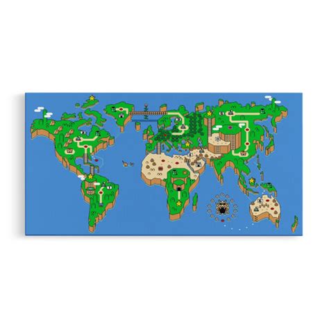 Cuadro De “super Mario World Map“
