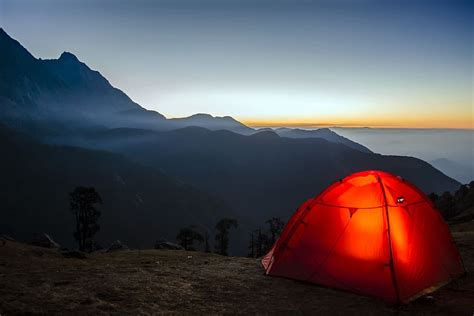 Mountain Camping Landscape Adventure Camp Camping Hd Wallpaper