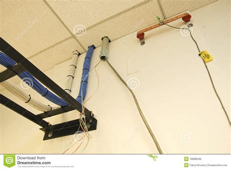 You may or may not have done underground cable before. Pull Strings For Cable In Conduit Royalty Free Stock ...
